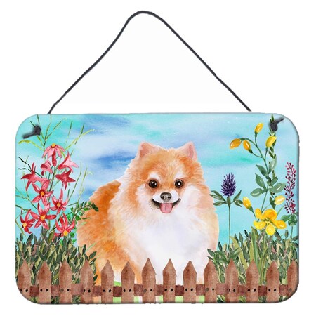 Carolines Treasures Pomeranian No.2 Spring Wall or Door Hanging Prints, 8 x 12 in. CK1278DS812